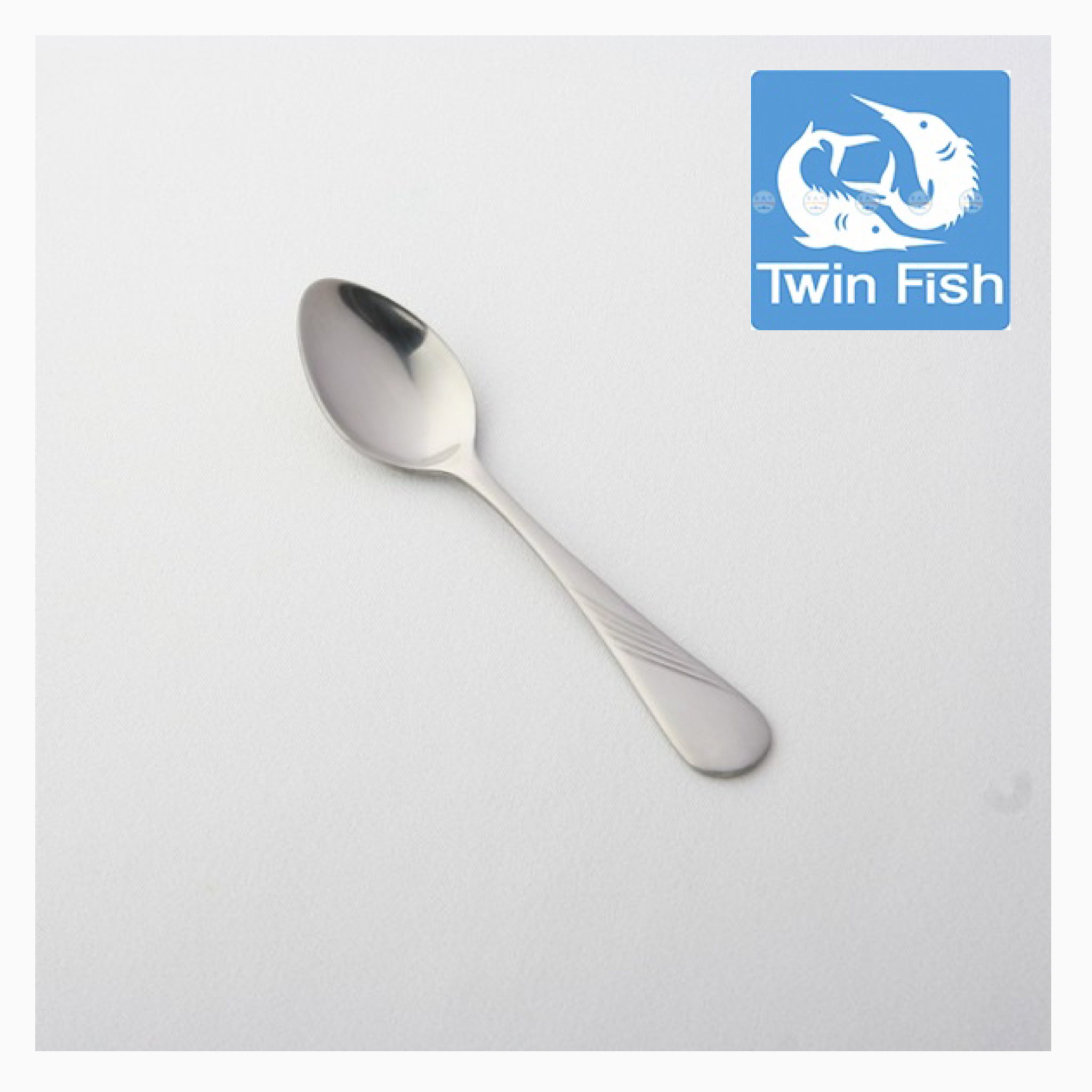 ช้อนกาแฟ สเตนเลส รุ่น Anaheim 85 ตราทวินฟิช Twinfish