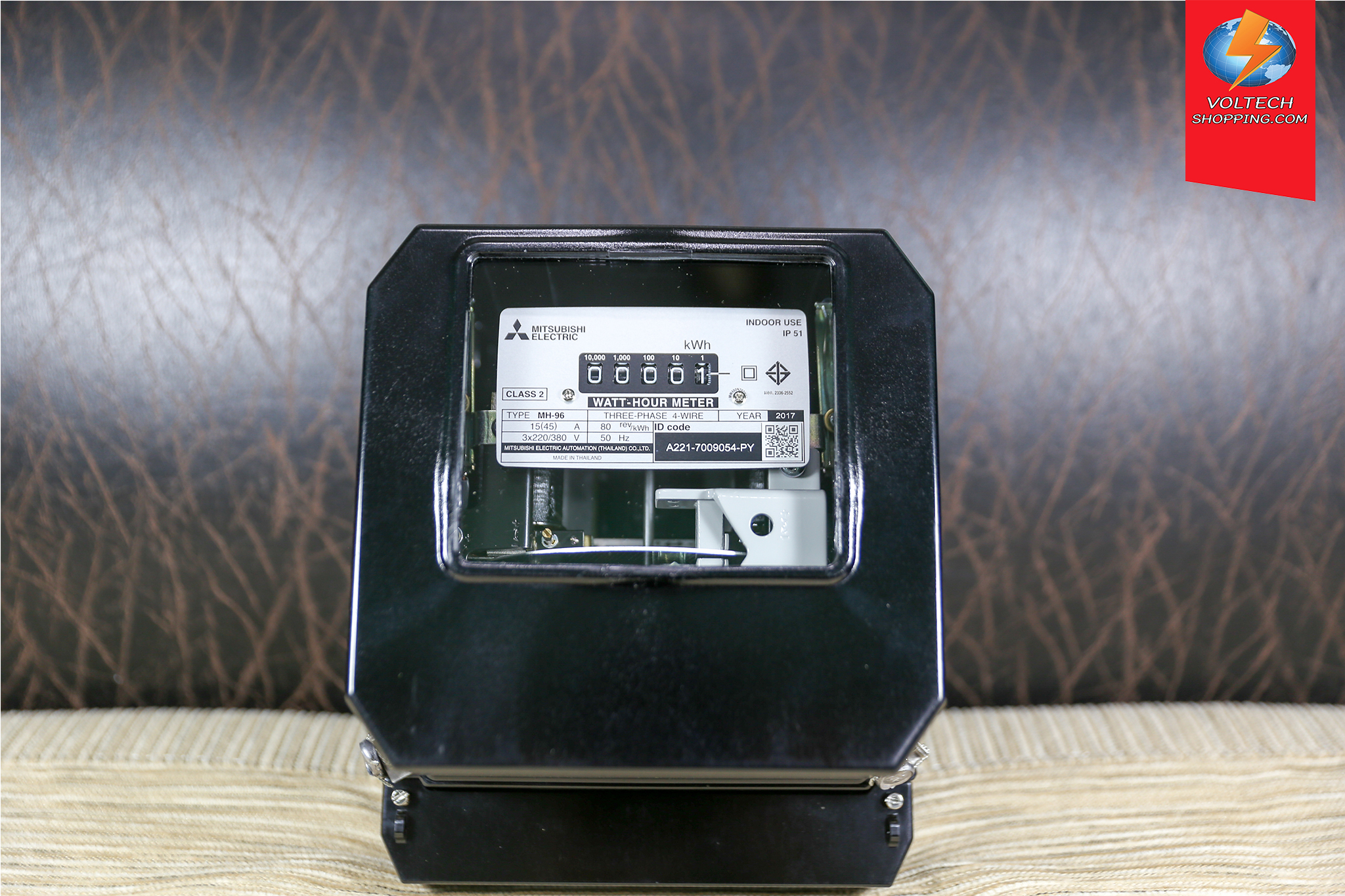 มิเตอร์ 3P4W 15A(45A) 380V "Mitsubishi"