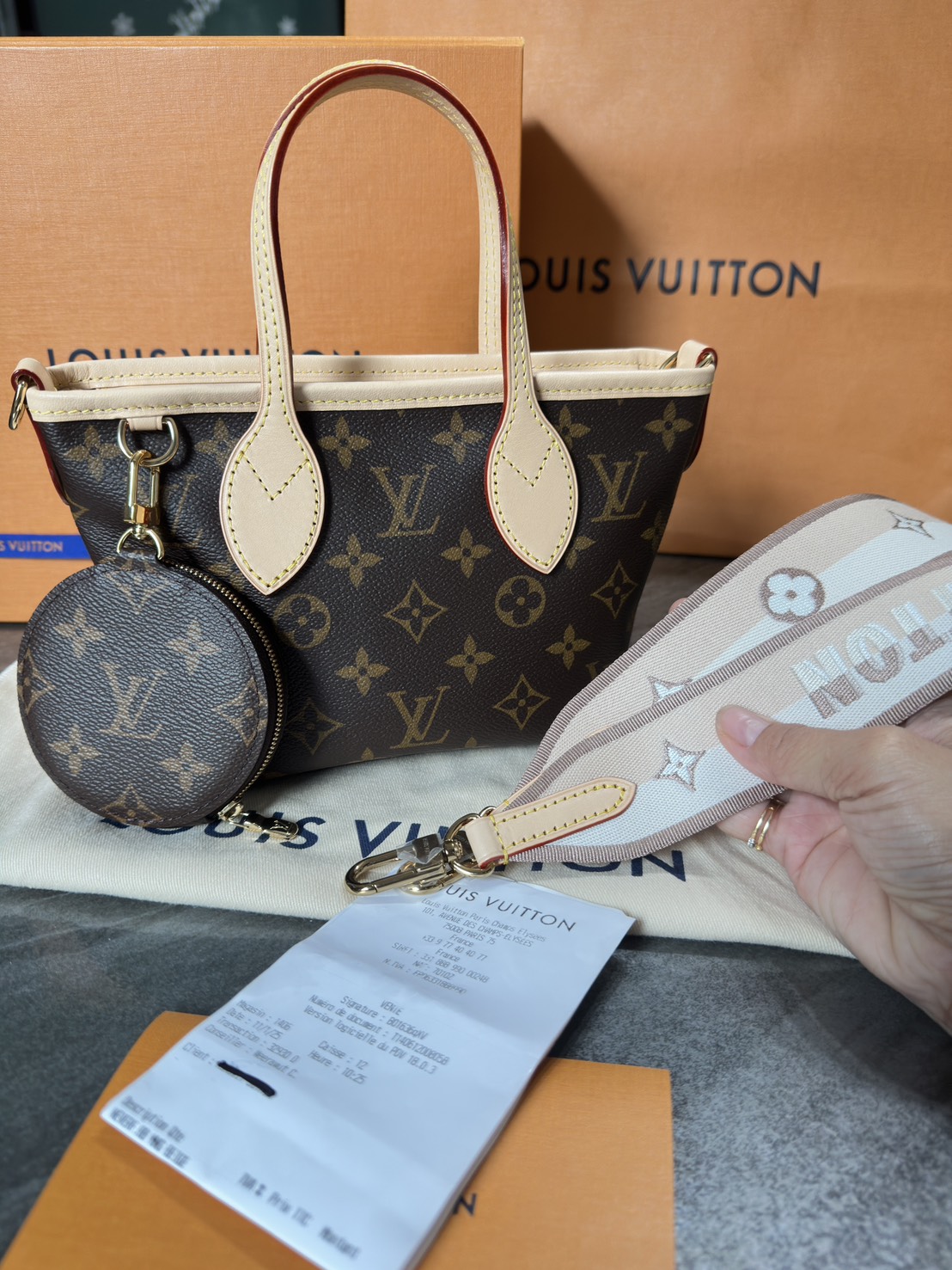 LV Neverfull BB มือสอง