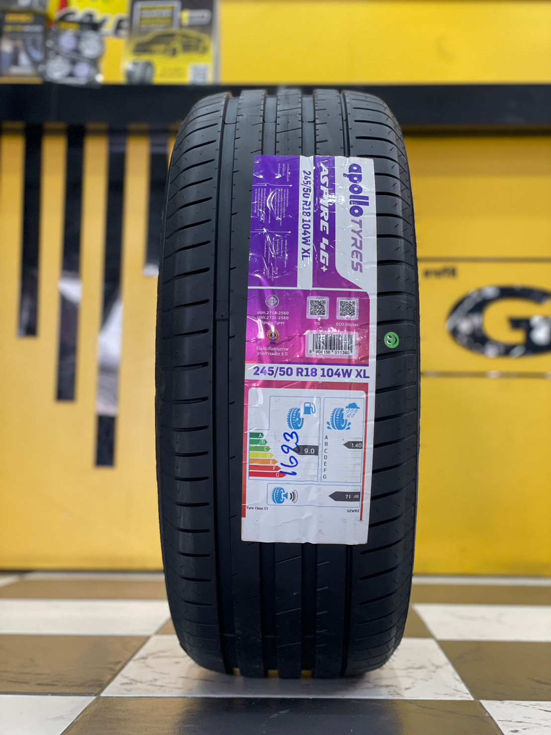 Apollo 245/50R18 Aspire4G ยางใหม่ปี2023