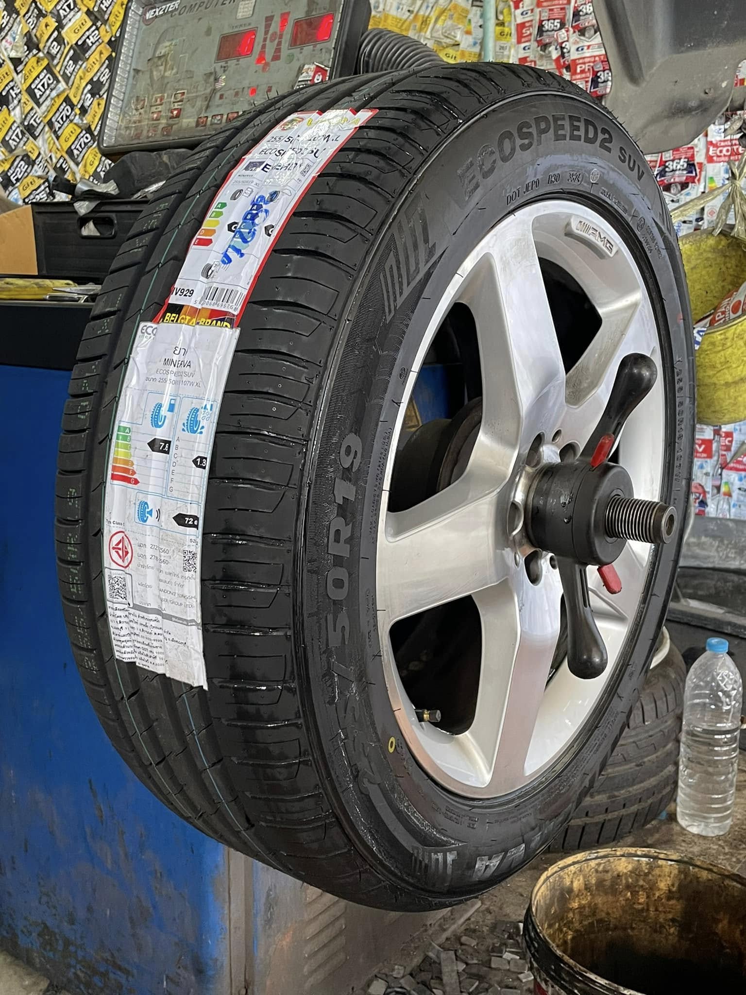 🛞❤️ #BENZ_R300 CD1 🚘❤️💫 🛞🐘#MINERVA_ECO #SPEED2 255/50R19 ❤️ 🛞 #บริการตั้งศูนย์🛠