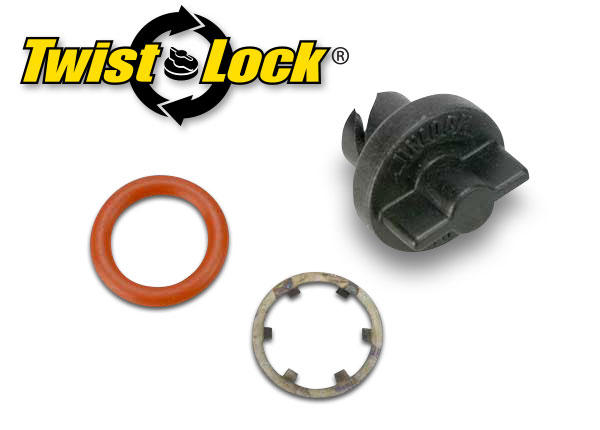 1572 Twist Lock thumbscrew (1)/ o-ring (1)/ retaining ring (1)