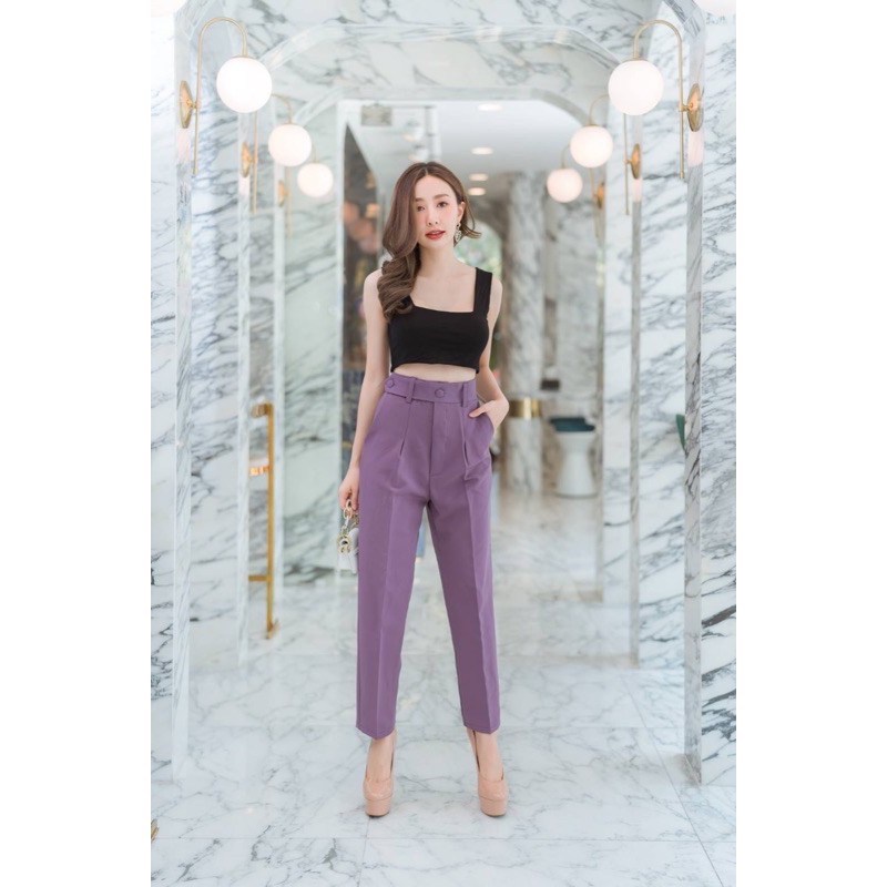 กางเกงขายาว กระบอกเล็ก รุ่นหูเข็มขัดผ้าไอด้า S-XXXL