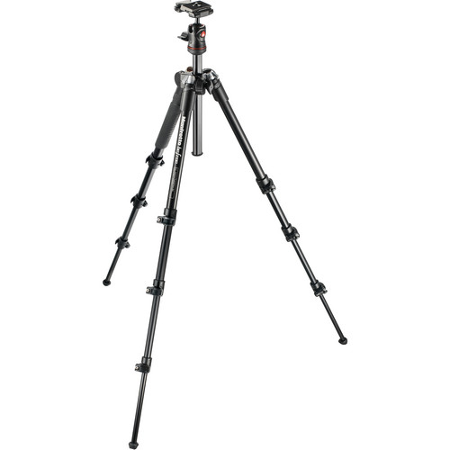 ขาตั้งกล้องวีดีโอ Manfrotto BeFree Compact Travel Aluminum Alloy Tripod (Black)