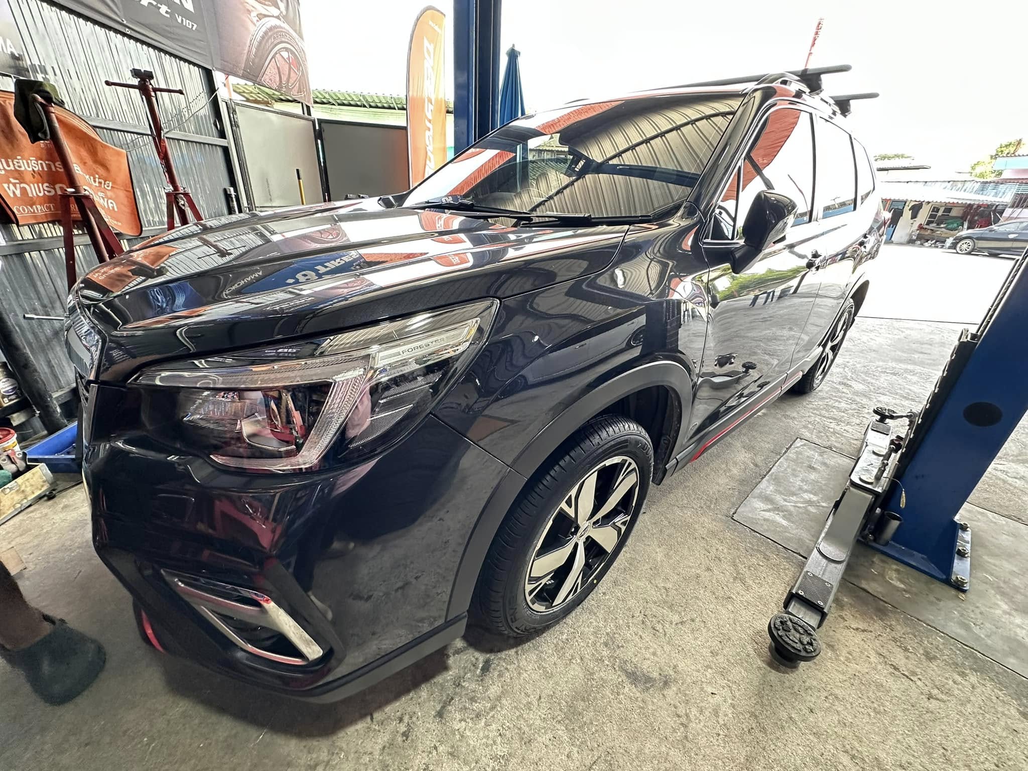 #SUBARU_FORESTER เปลี่ยนยาง ยางใหม่ DUNLOP SP SPORT FM800 225/55R18 ยางใหม่ปี2024 (โปรโมชั่นพิเศษ)