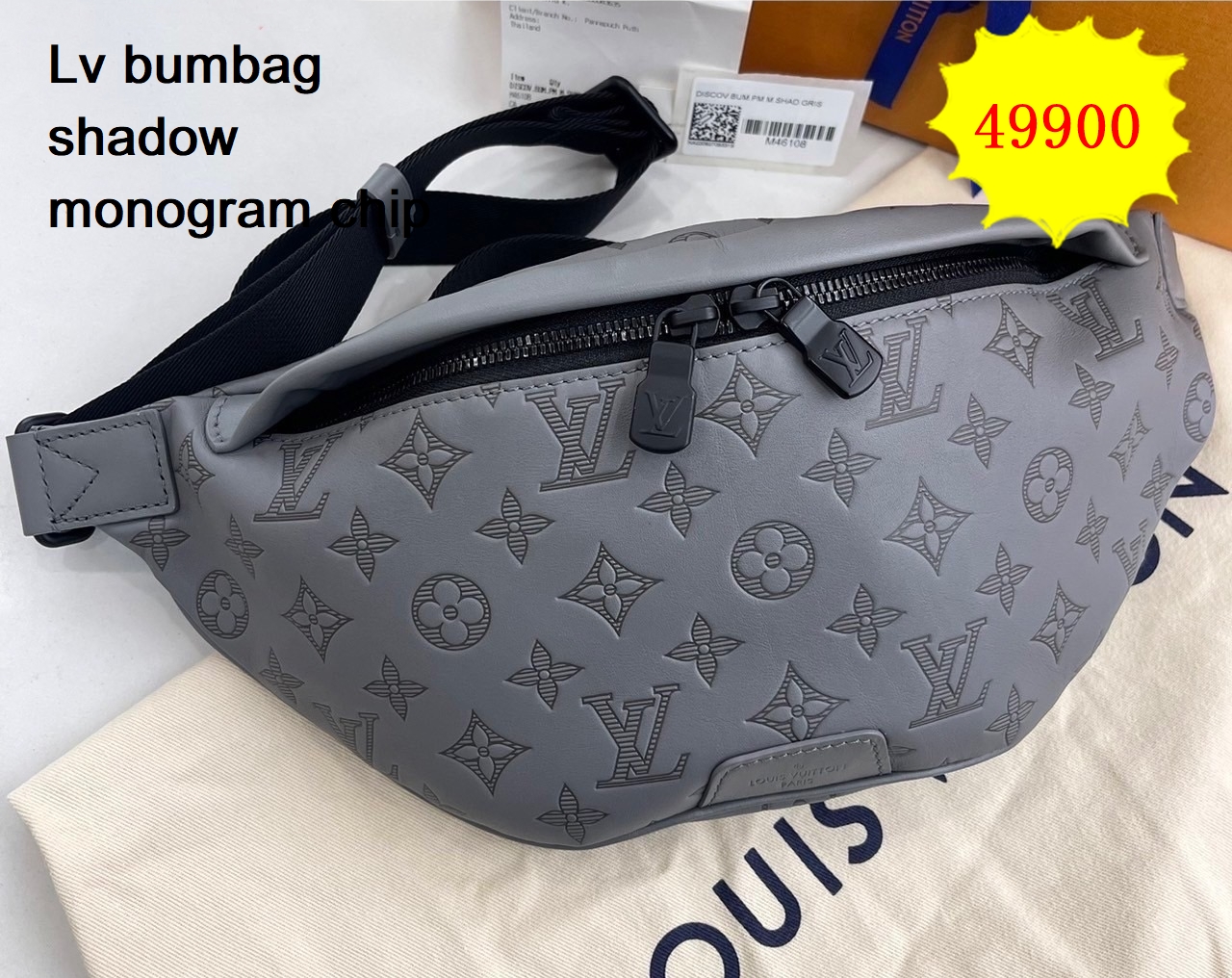 Lv bumbag shadow monogram chip มือสอง
