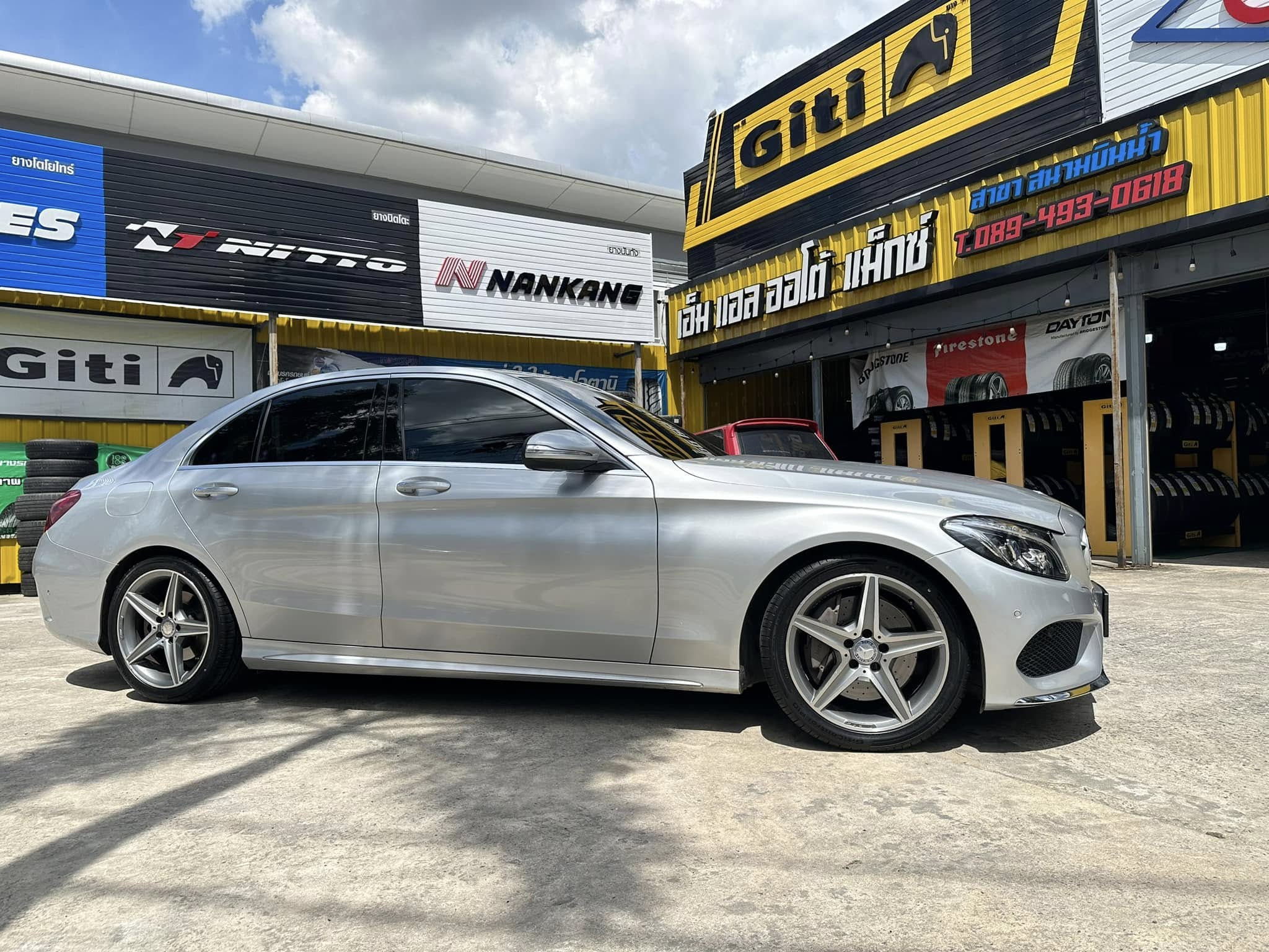 🚘 #Mercedes_Benz_C300 🛞#GITI #Runflat #ยางจีที #รันแฟลต GITI Control P10 225/45RF18 GITI Control P10 245/40RF18