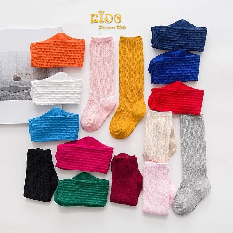 ssถุงเท้าเด็ก(มีหน้าร้านอยู่รัชดา)MC366 ถุงเท้าสีชมพู สีบานเย็น สีเทา สีพื้นมีลายในตัวผ้า ผ้านุ่มใส่สบาย