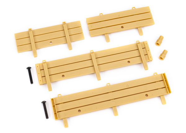 9798 Stake sides, utility trailer (complete set)/ spare tire mount (2)/ 3x18mm BCS (2)