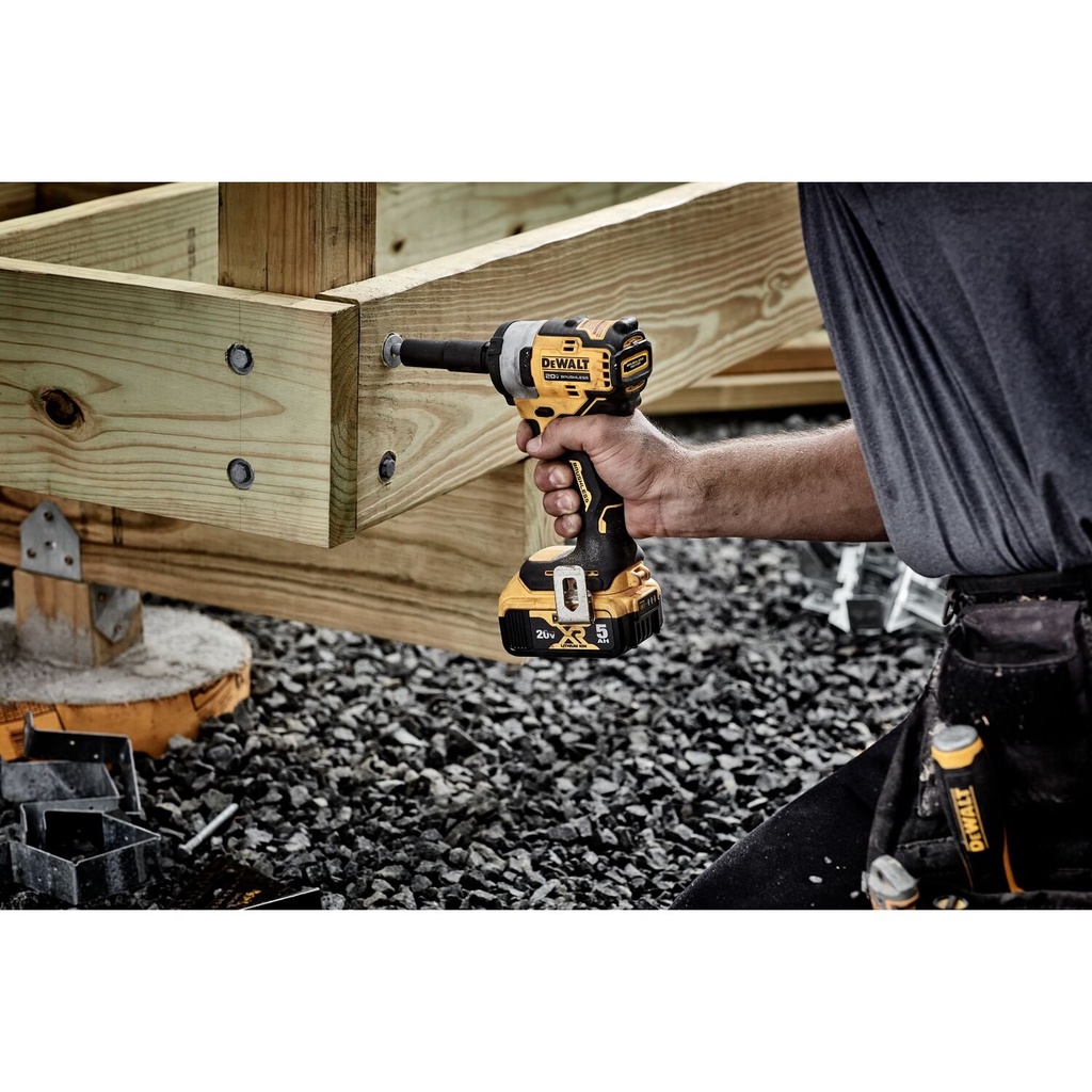 บล็อกกระแทกไร้สายไร้แปรงถ่าน 20V Max 1/2" No.DCF911N-B1 DEWALT (เฉพาะตัวเครื่อง)
