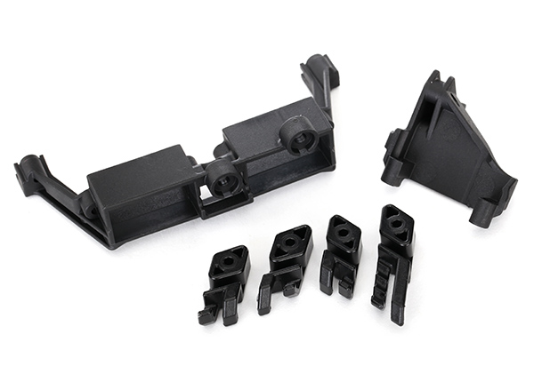 8240X TRX-4 Servo mount, 2-speed/ servo mount, T-Lock/ wire clips