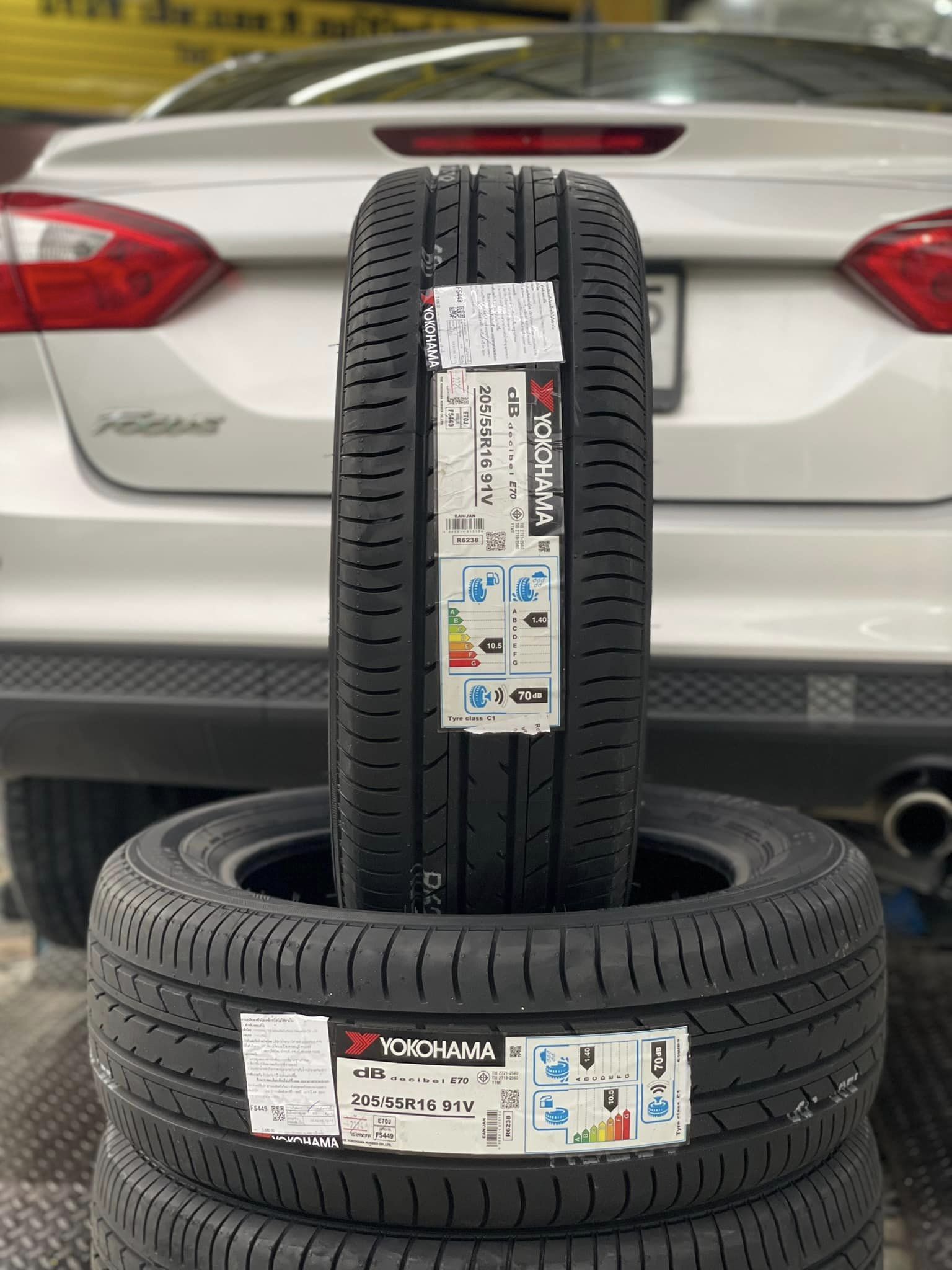 FORD_FOCUS 🚘 🛞เปลี่ยนยาง #YOKOHAMA _E70 205/55R16