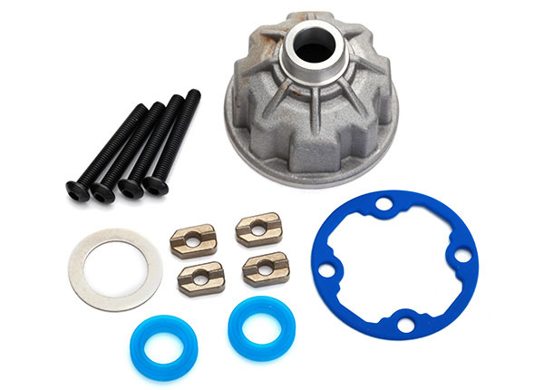8681X Carrier, differential (aluminum)/ x-ring gaskets (2)/ ring gear gasket/ spacers (4)/ 12.2x18x0.5 MW