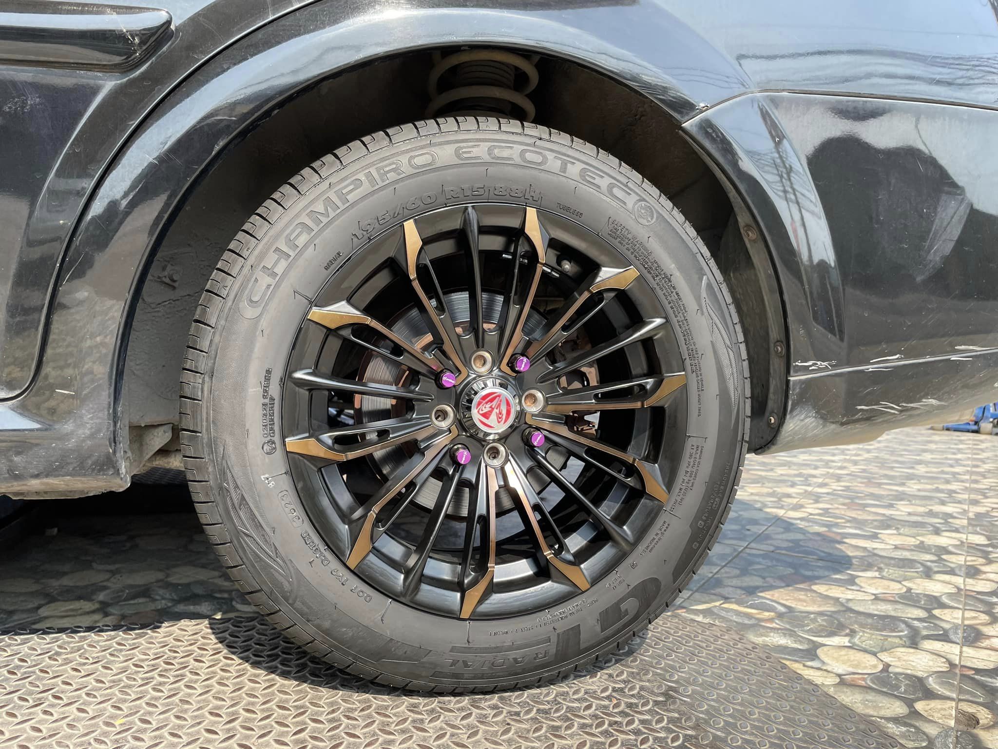 🚘 #CHEVROLET_OPTRA❤️🙏🚘 🛞#ล้องานไทย 15x7 4x100 ET38 4x114.3สีดำด้าน 🛞 #GT RADIAL ECOTEC 195/60R15