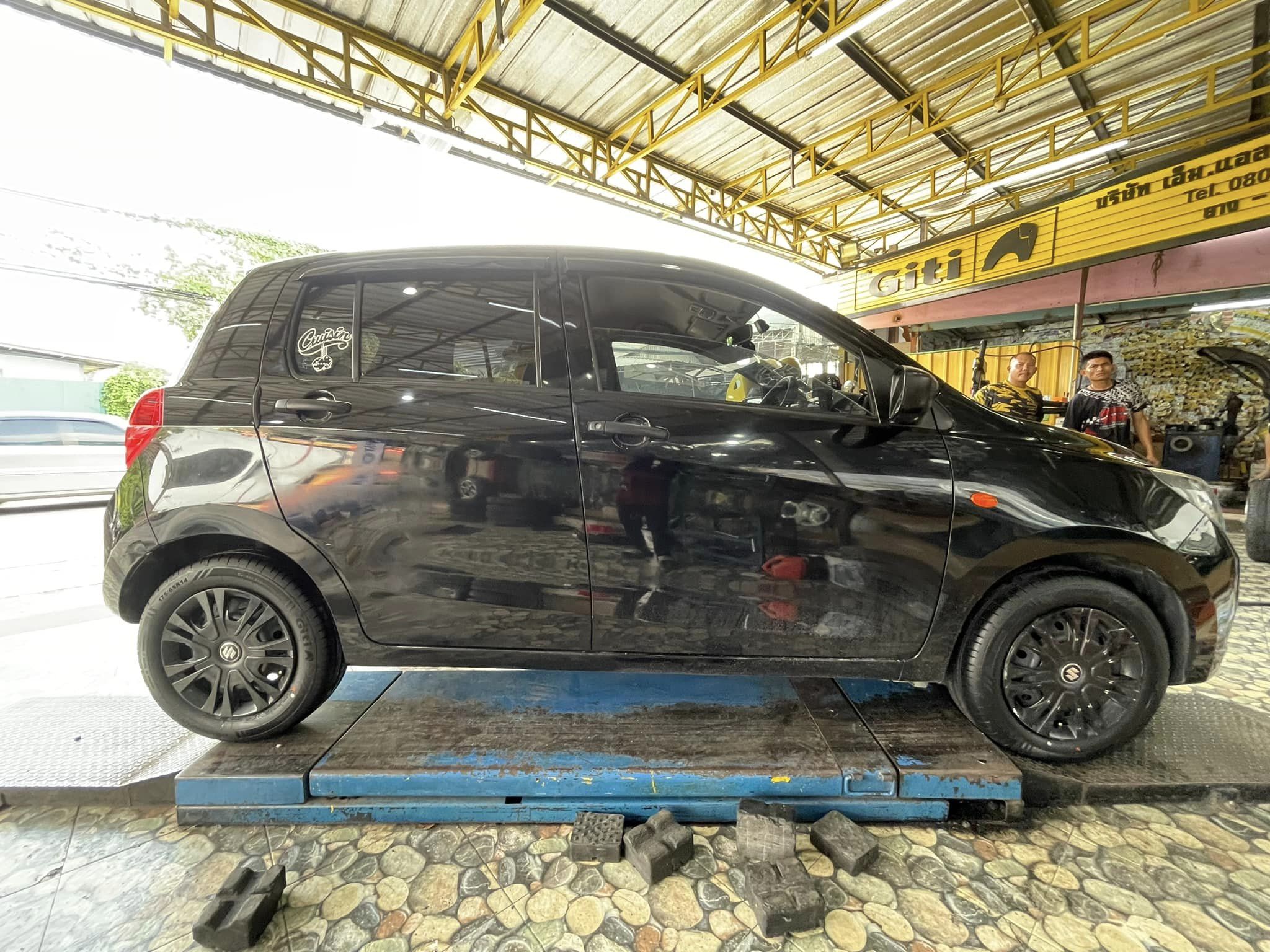 #SUZUKI_CELERIO เปลี่ยนยาง #GITI_SYNERGY_H2 175/65R14