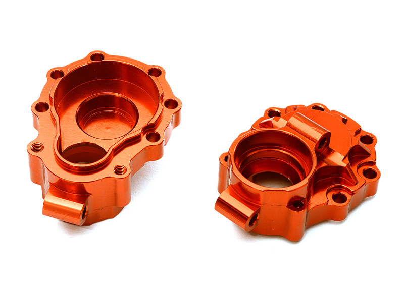 INT-C27990RED Billet Machined Alloy Rear Inner Portal Drive Housings for Traxxas TRX-4 Crawler