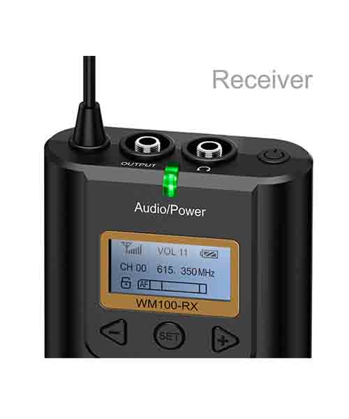 COMICA CVM-WM100 ชุดไมค์ไร้สายสำหรับกล้องวีดีโอ 48 ชาแนล ย่าน UHF