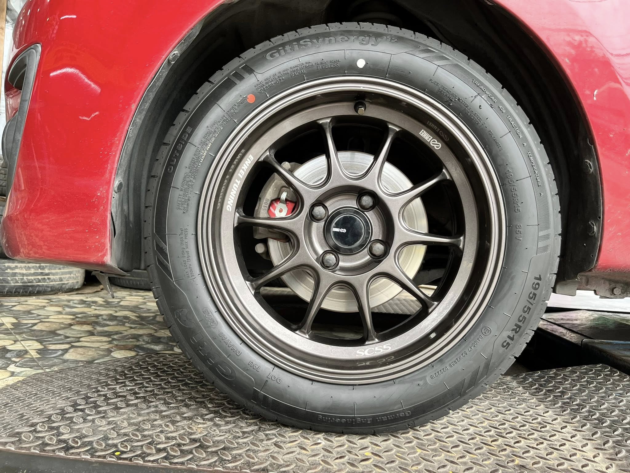 Mitsubishi_Attrage🚘เปลี่ยนยาง 🛞🐘#GITI_SynergyH2_195/55R15