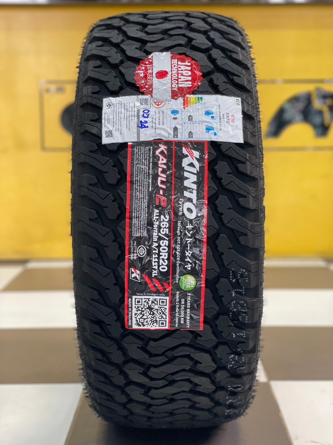 #KINTO #KAIJU2 A/T 265/50R20 ยางคุณภาพเทคโนโลยีญี่ปุ่น Made in Thailand ยางใหม่ปี2024
