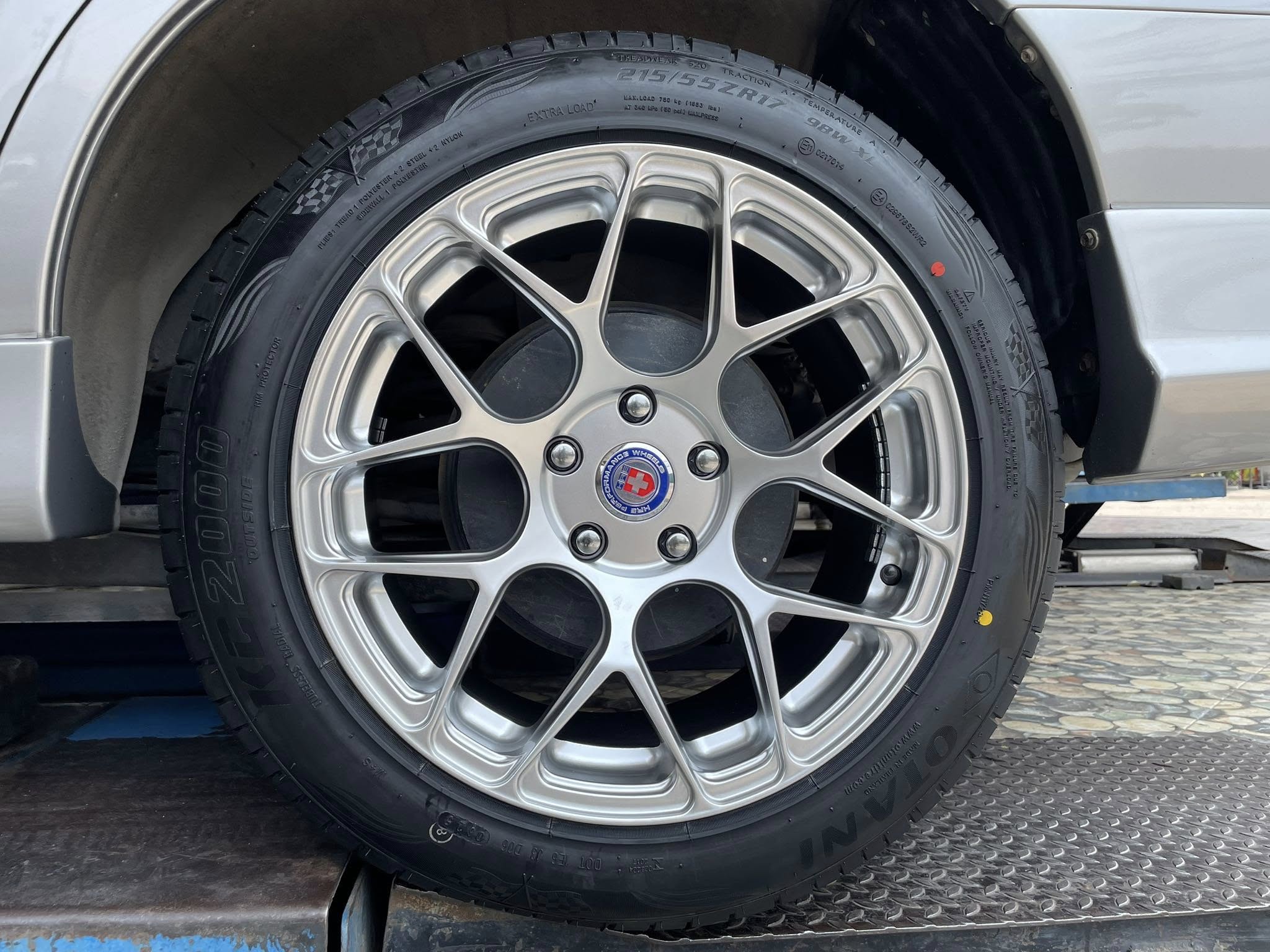 🛞❤️ #TOYOTA_INNOVA🚘❤️💫 🛞🐘#OTANI_EK3000_215/55R17 ❤️ 🛞 #ล้อSSW_HRE242 17X8.5 ET35 5X100HS ❤️ #ผ้าเบรคBrembo F&R #พรีเมียร์ 🛞 #บริการตั้งศูนย์ล้อ🛞