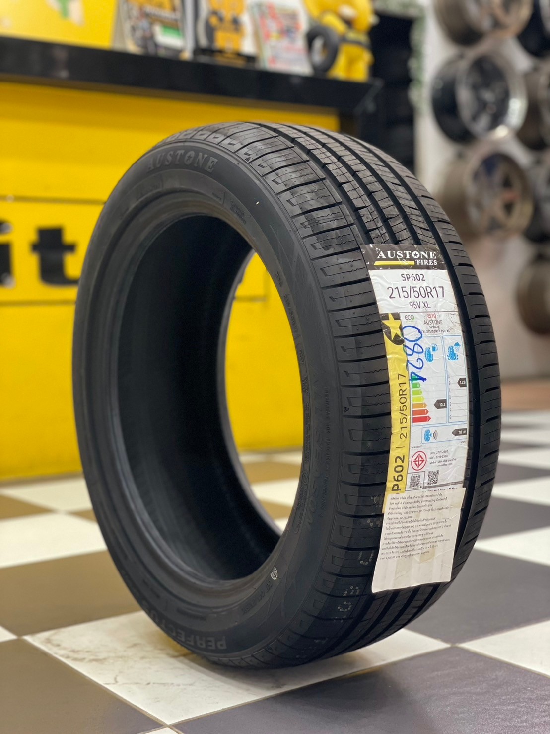 ยางใหม่ AUSTONE SP602 215/50R17 ยางผลิตไทย คุ้มค่ารับประกันบาดบวมเบียดตำ365วันเคลมฟรี ยางใหม่ปี2024