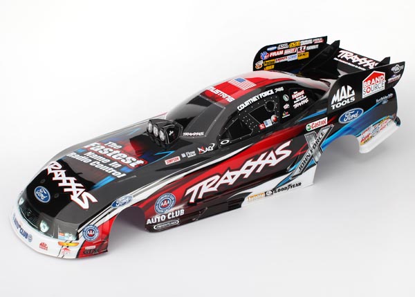 6911X Body, Ford Mustang, Courtney Force (painted, decals applied)