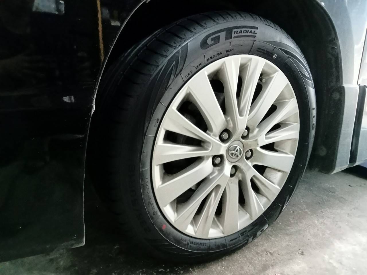 เปลี่ยนยาง🚘#TOYOTA_VELLFIRE 🛞 #GTRADIAL_FE2_235/50R18