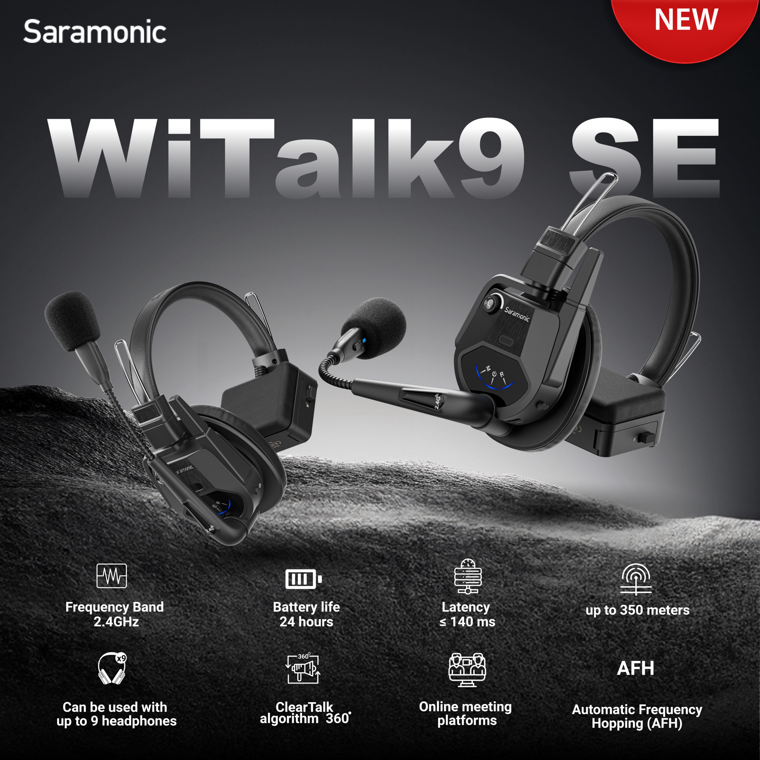Saramonic WiTalk9SE - 2S Intercom Headset