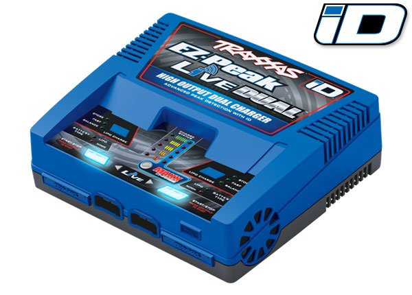 2973 Charger, EZ-Peak® Live Dual, 200W, NiMH/LiPo with iD® Auto Battery Identification
