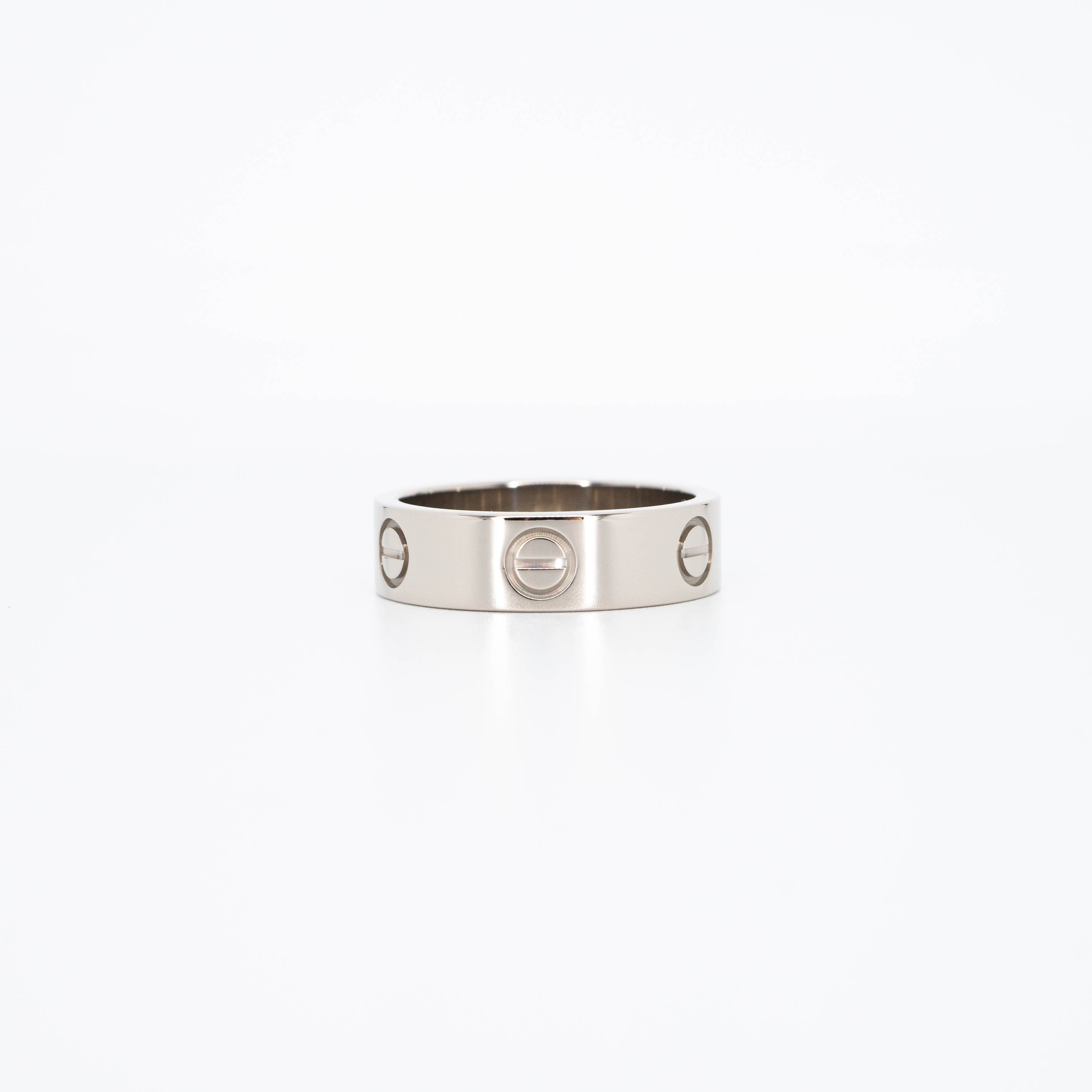 แหวน Cartier Love ทองขาว18K ไซส์ 54# (Used)