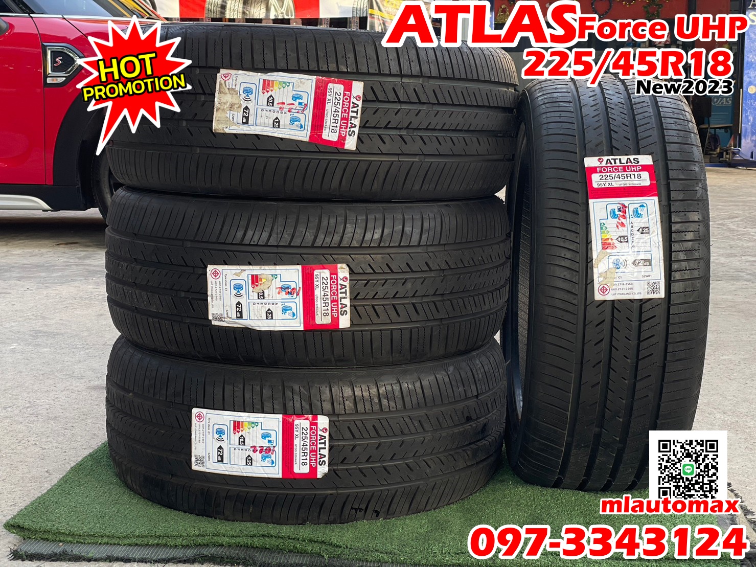 ATLAS FORCE UHP 225/45R18 ยางใหม่ปี 2022