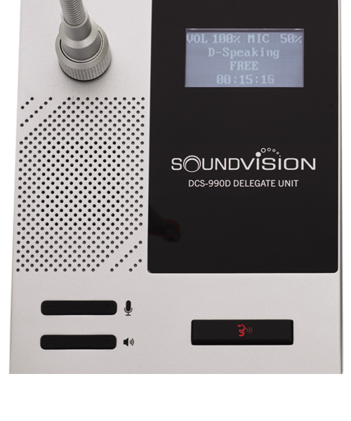 SOUNDVISION DCS-990D ชุดไมค์ประชุมใช้สาย สำหรับผู้ร่วมประชุม ระบบดิจิตอล