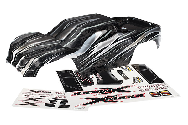 7711X Body, X-Maxx®, ProGraphix® (graphics are printed, requires paint & final color application)/ decal sheet