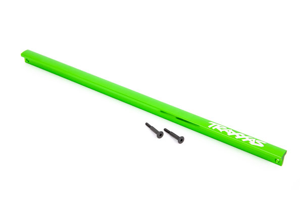 9523G Chassis brace (T-Bar), 6061-T6 aluminum (green-anodized)/ 3x16 SS (2)