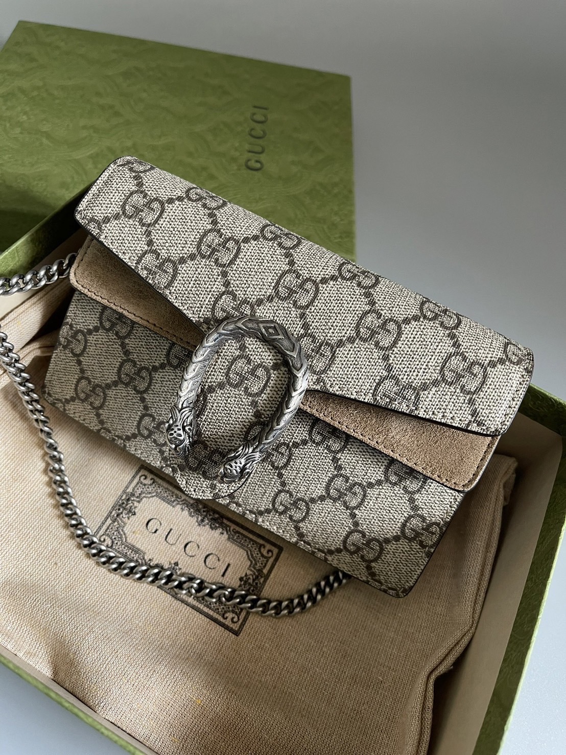 Gucci dionysus supermini สีเบจ