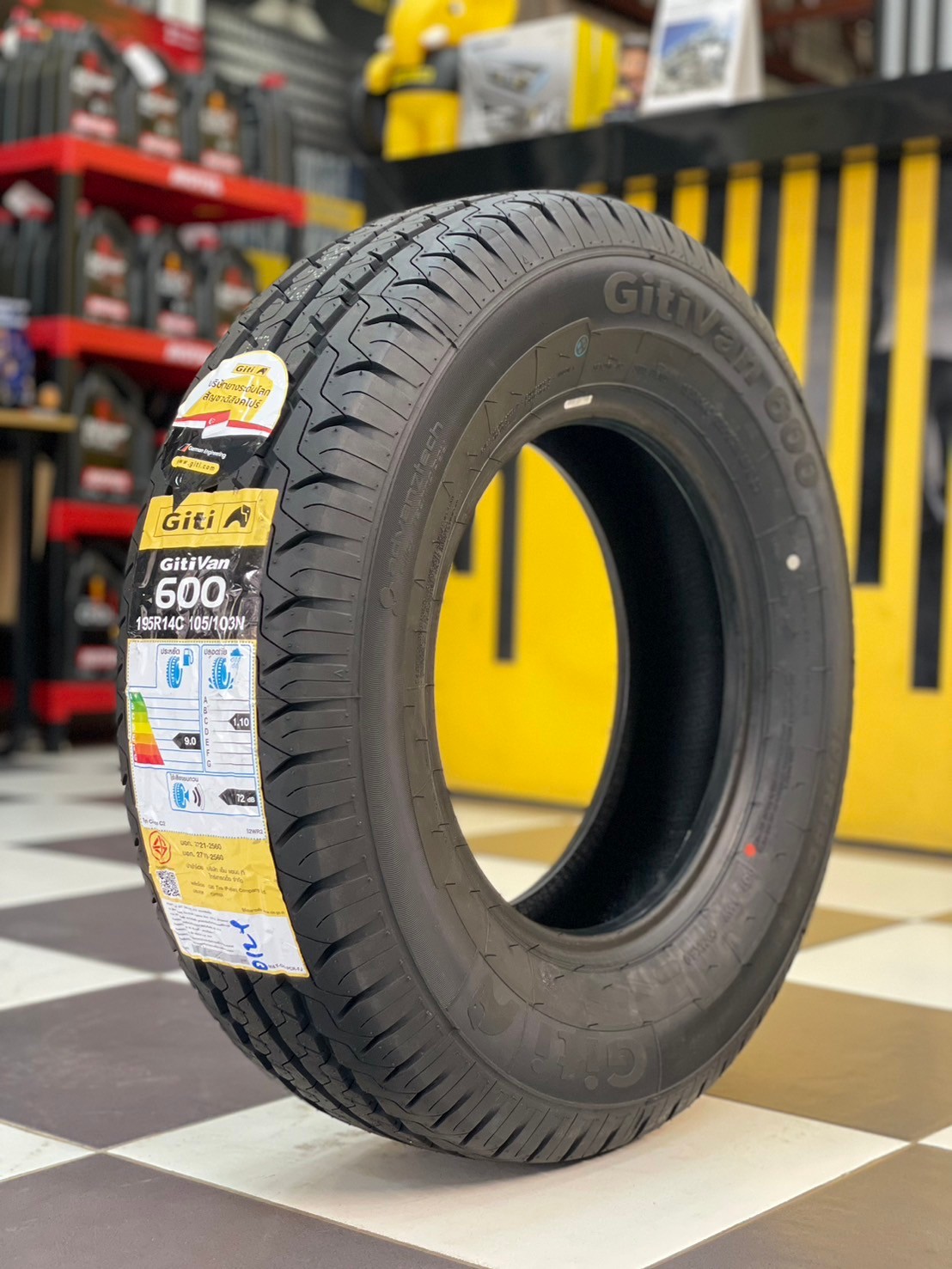 ยางใหม่จีที Giti Van600 195R14C ยางใหม่ปี2024