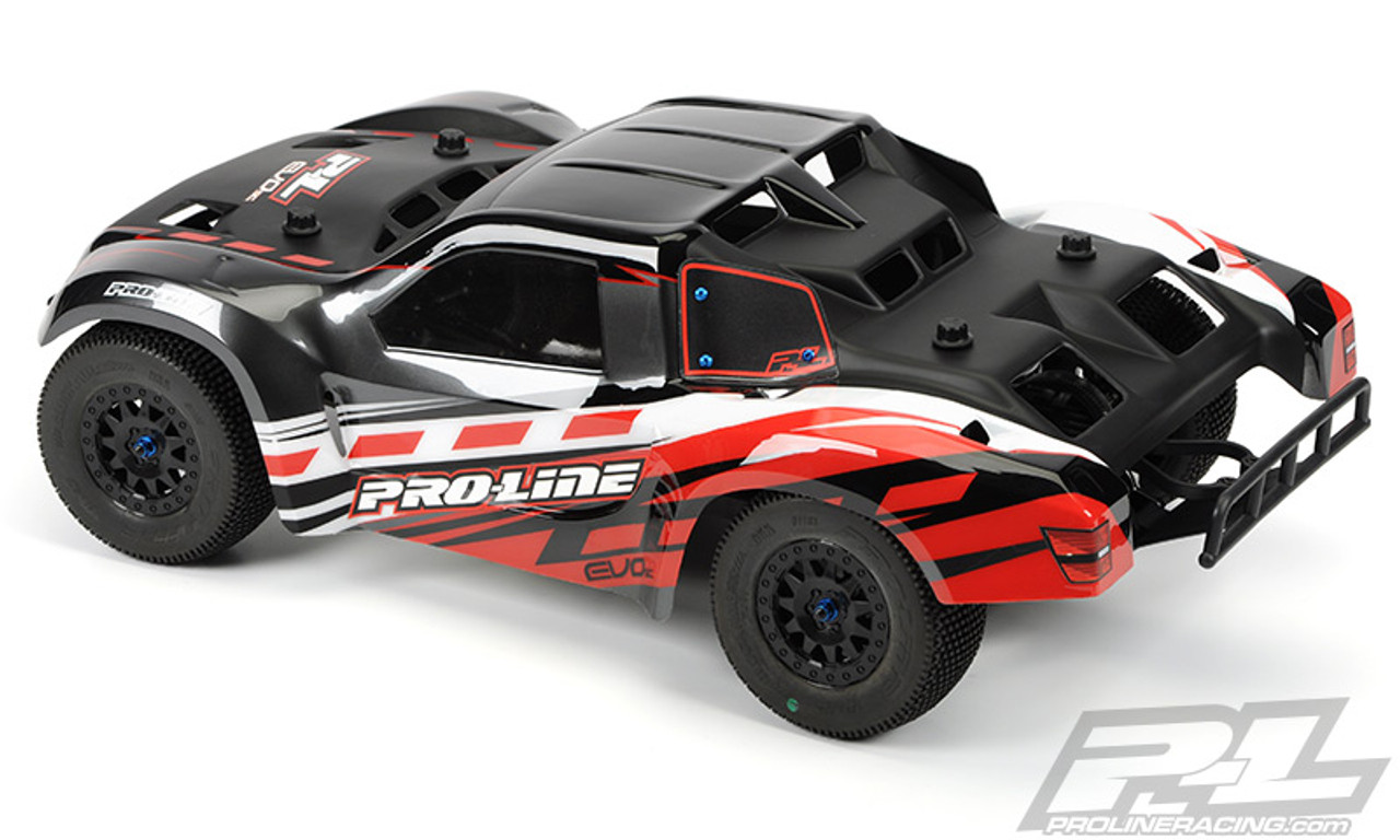 PRO-3413-00 Clear Body, EVO: 1/10 Short Course Trucks (ใส่ได้กับ Slash2WD,Slash4X4 โดยไม่ต้องเปลี่ยนเสาบอดี้)