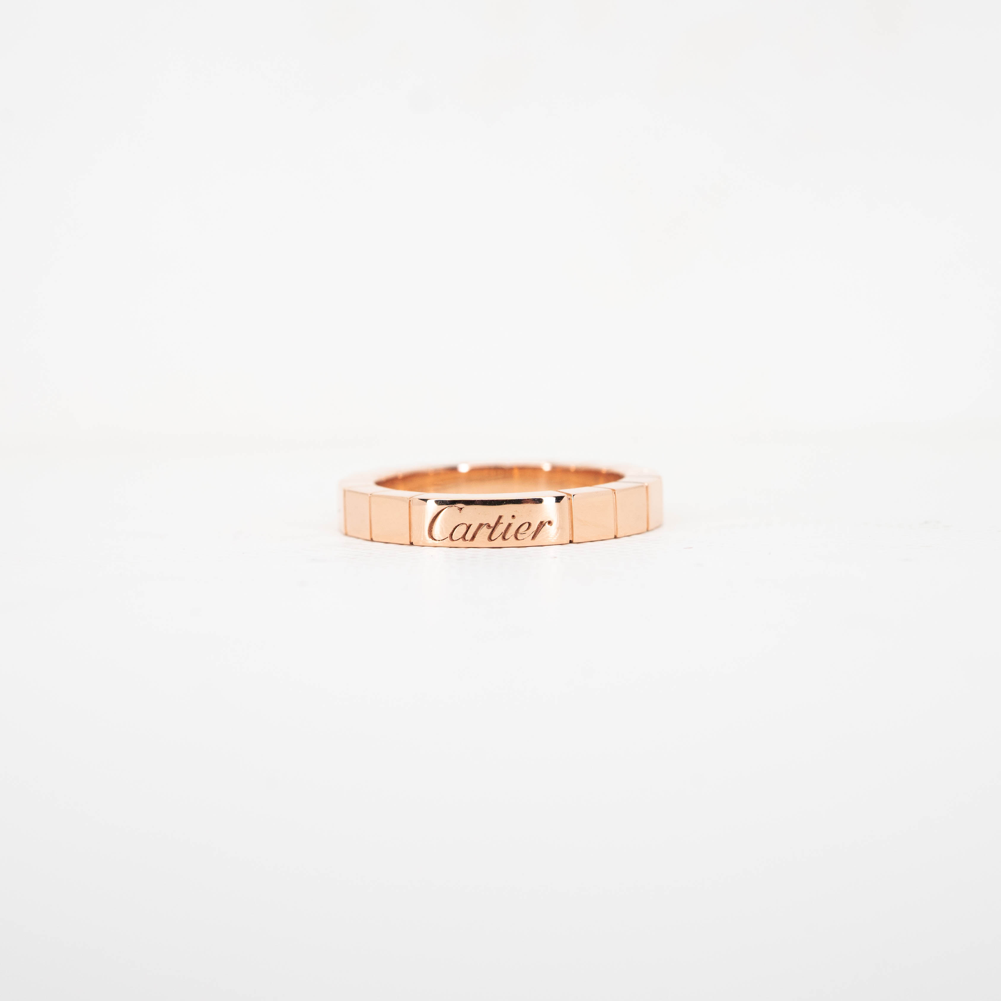 แหวน Cartier Lanieres ทองชมพู18K ไซส์ 47# (Used)