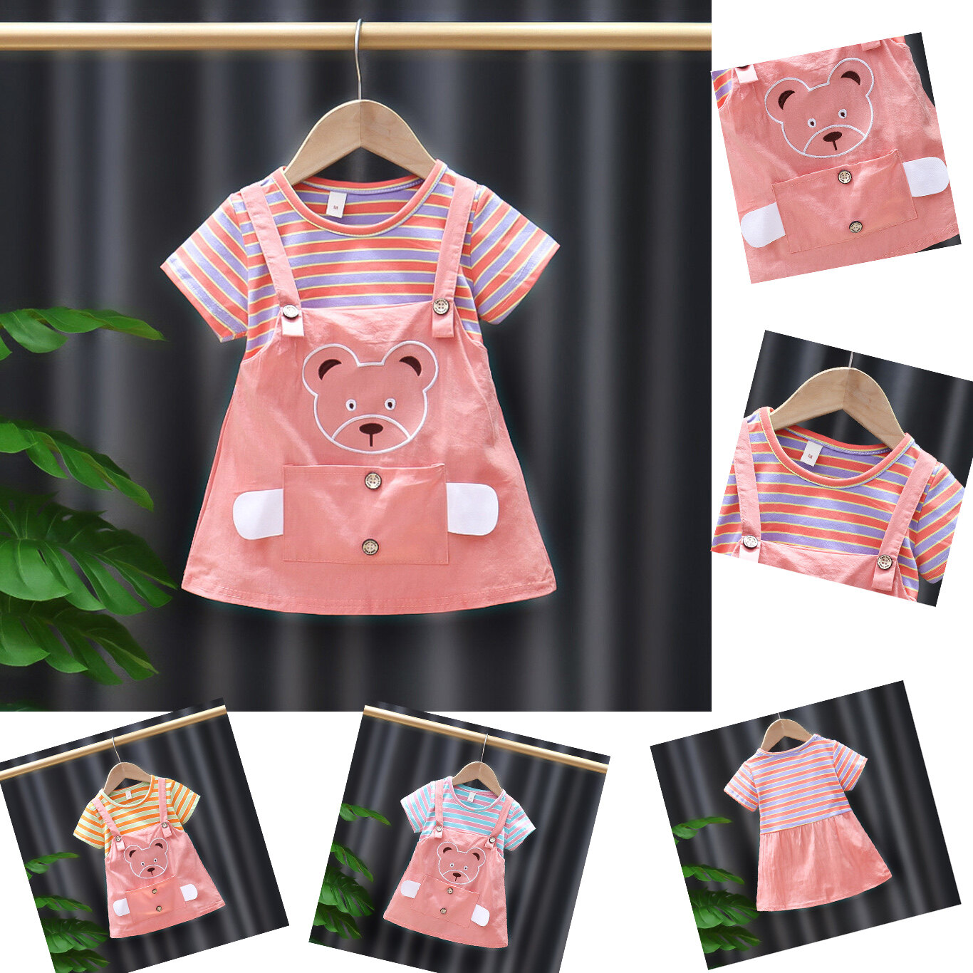ชุดเดรสกระโปรงเด็ก Kesorn Shop ผ้าฝ้ายนุ่มสวมใส่สบาย สำหรับน้อง 1-3 ปีโดยประมาณ เสื้อผ้าเด็ก ชุดเด็กผญ เสื้อผ้าเด็กผู้หญิง 1-3 ปี แฟชั่นเด็ก เสื้อยืดเด็ก