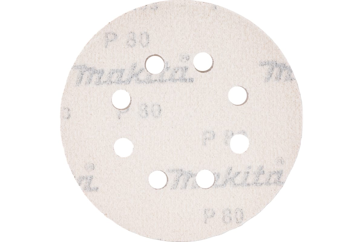กระดาษทรายกลม 5" เบอร์ 40-60-80-100-120-180-240-320 MAKITA