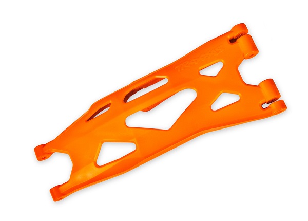 7893T Suspension arm, lower, orange (1) (right, front or rear) (for use with #7895 X-Maxx® WideMaxx® suspension kit)