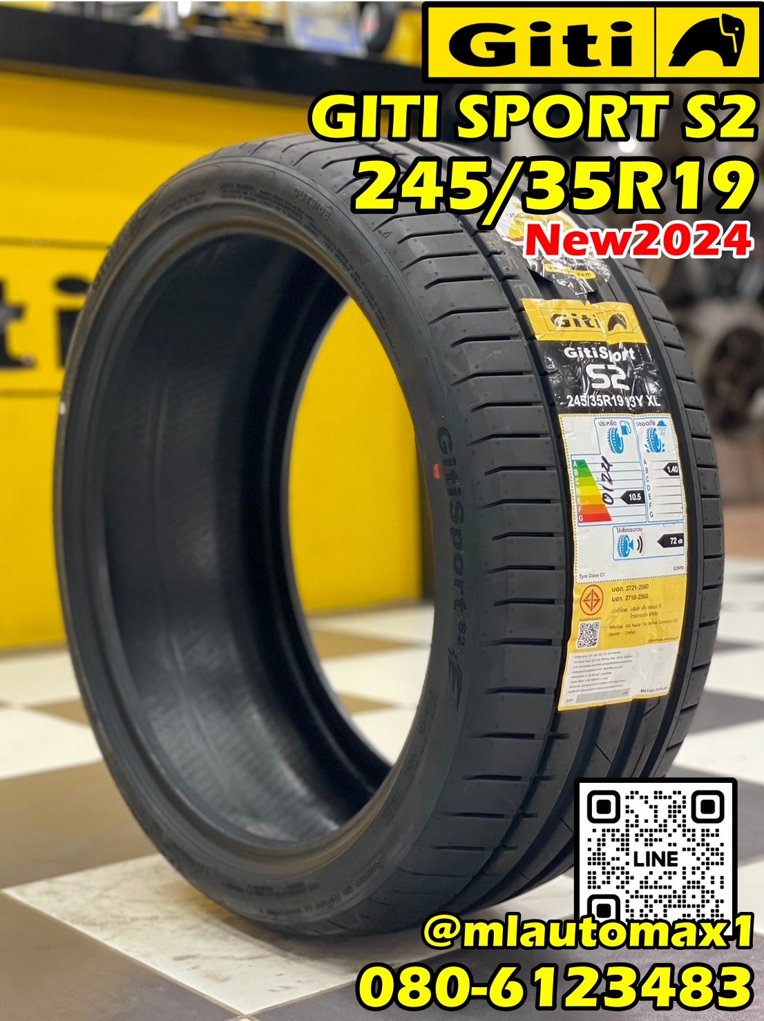 GITI SPORT S2 245/35R19 ยางใหม่ปี2024