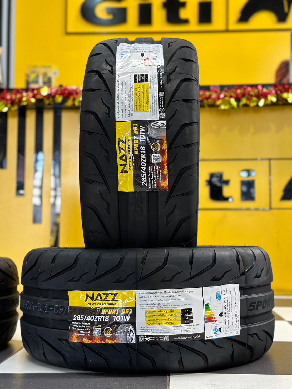 ยางใหม่ ยางซอฟ NAZZ Sport DS1 235/45R18 265/40R18 ยางใหม่ปี2023