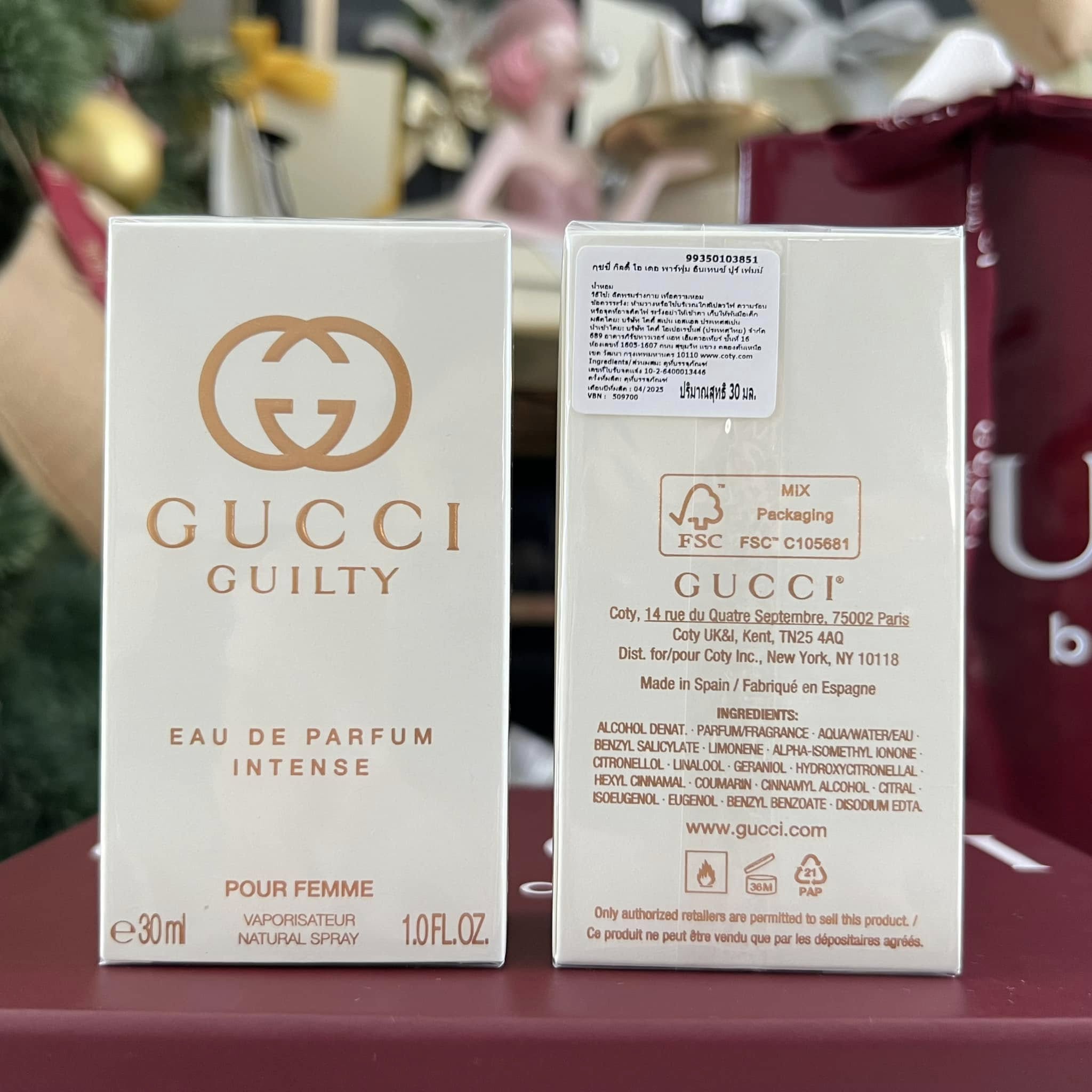 น้ำหอมGUCCI Guilty EDP Intense 30ml กลิ่นใหม่ 2025