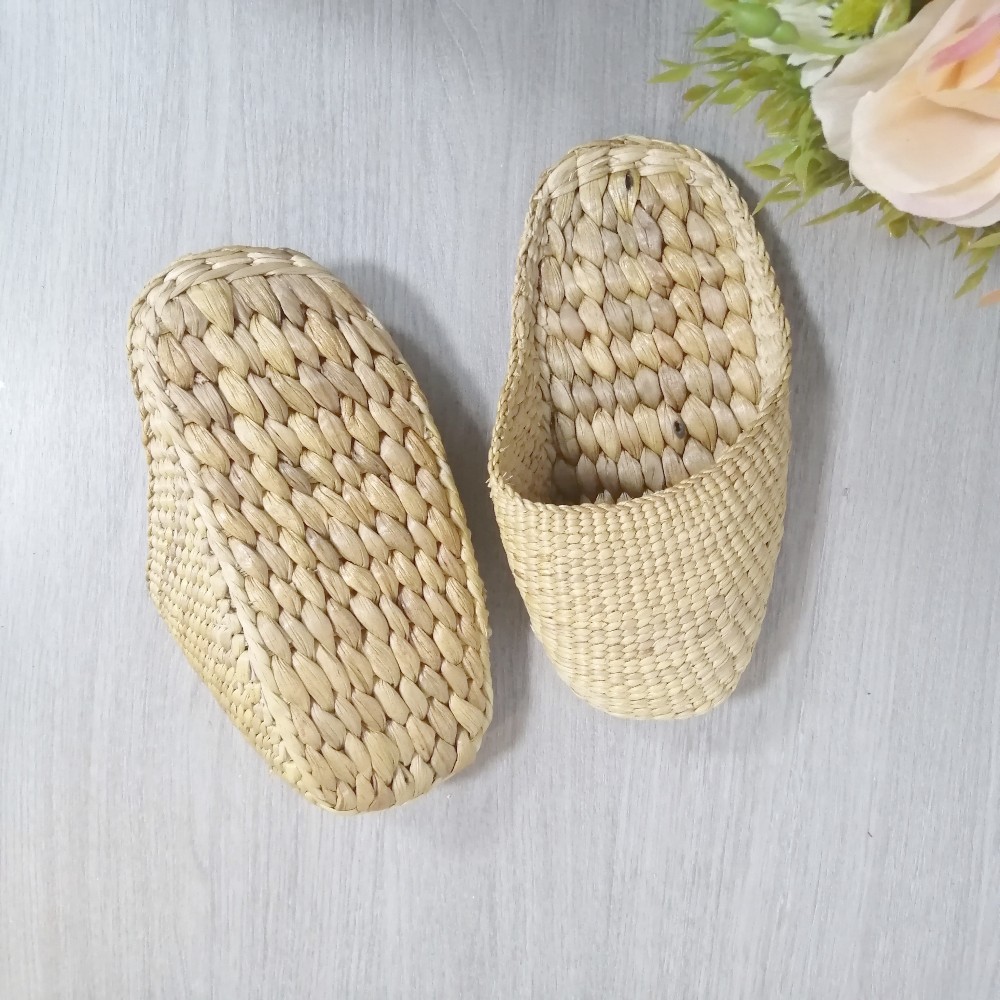 BSS201W : รองเท้าสานผักตบชวา ราคาส่ง 1โหล 12คู่