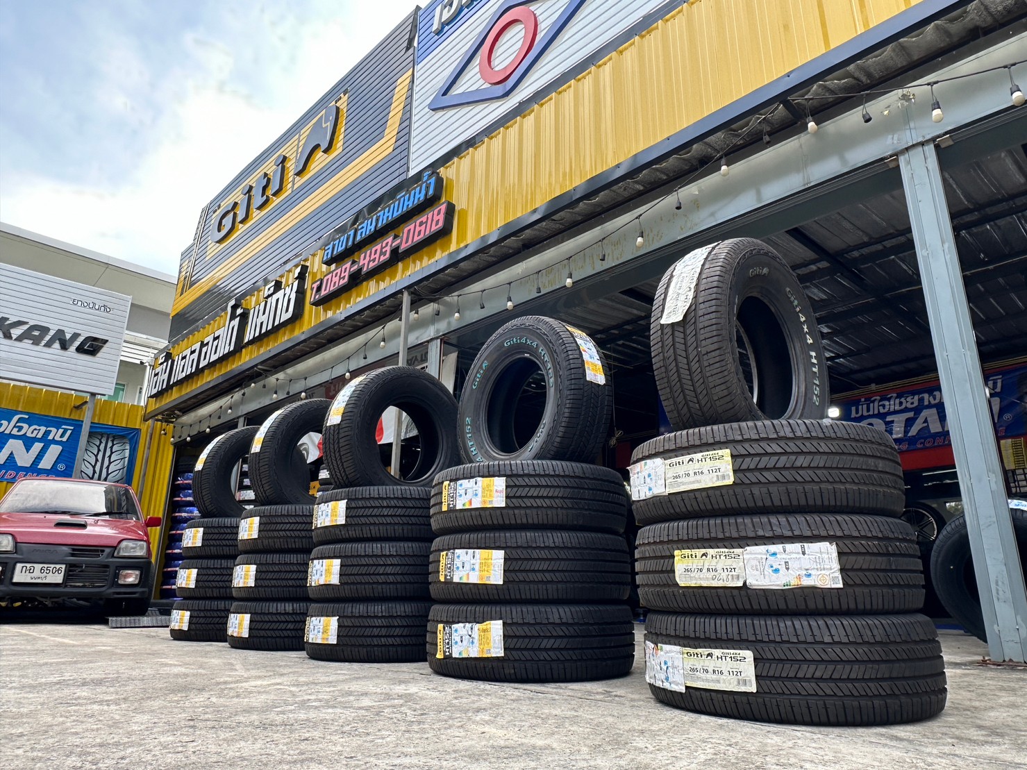 #GITI 4x4 #HT152 #265/70R16 ยางทางเรียบตัวหนังสือสีขาว นุ่มเงียบ ยางรถยนต์คุณภาพดี สมรรถนะสูง ยางใหม่ปี2022