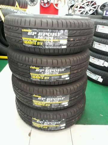 ยางใหม่ปลายปี16 ลดราคาพิเศษพร้อมติดตั้งกันเลย Dunlop SP Sport LM704 195/65R15