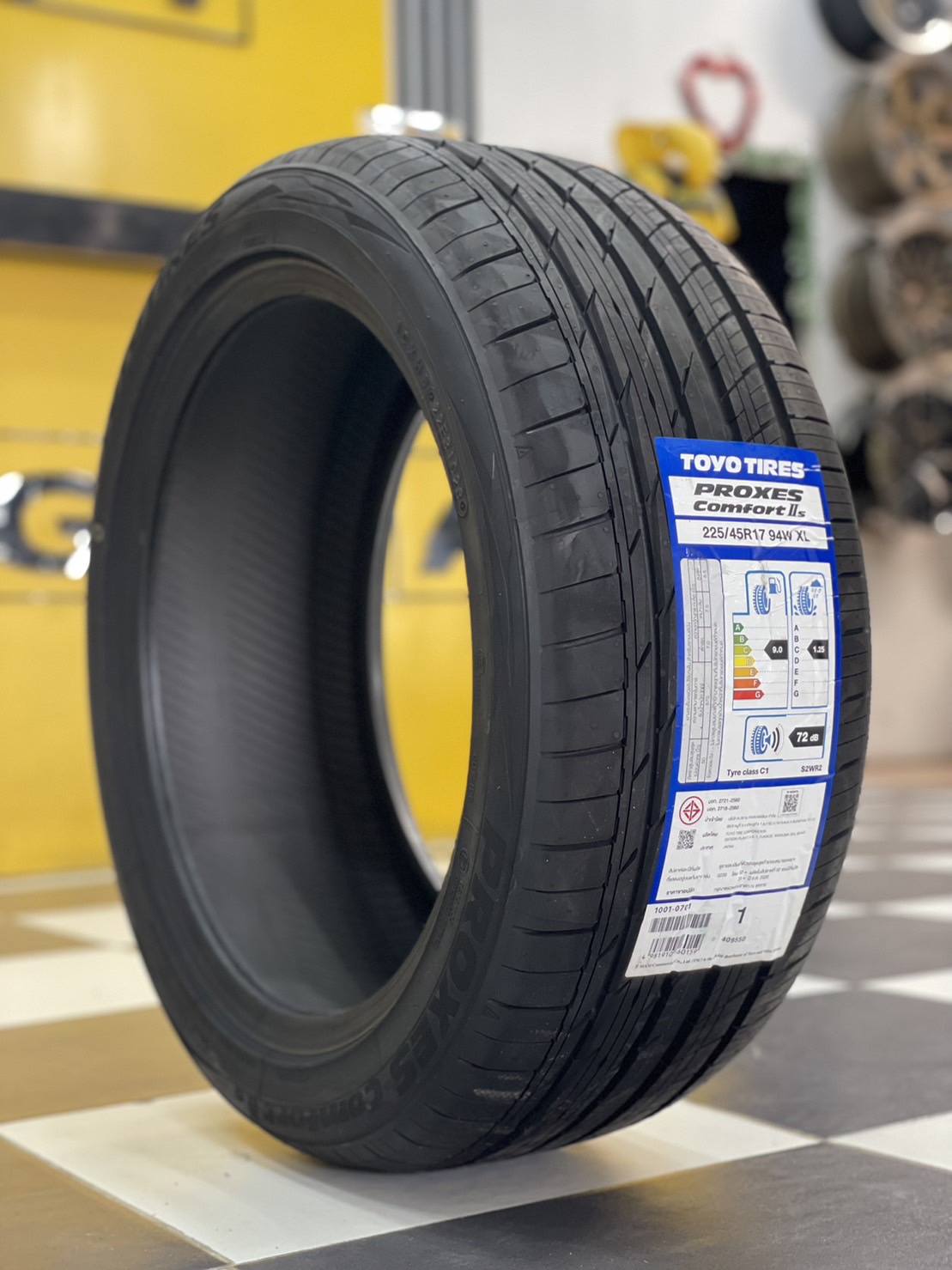 ยางใหม่ TOYO PROXES COMFORT IIs C2S ขนาด225/45R17 ยางใหม่ปี2023