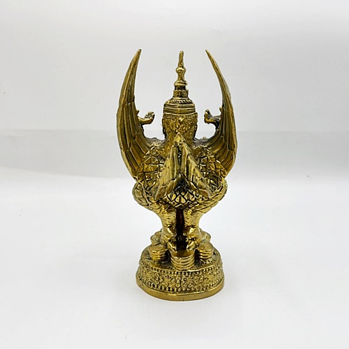 พญาครุฑมหาลาภ เนื้อทองเหลือง ความสูง 8 นิ้ว