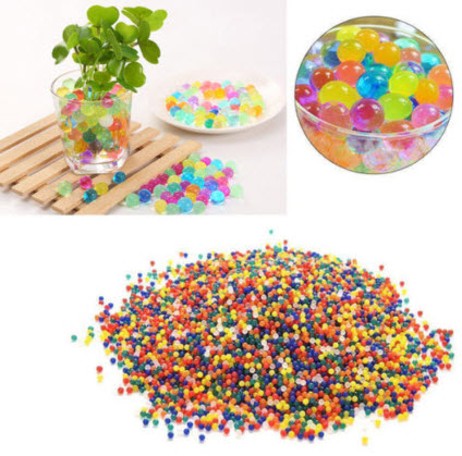 ดินวิทย์ (Orbeez) ขนาดกลาง (คละสี) / 100 เม็ด